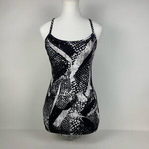 Lululemon Power Y Tank - Stylish Static Mist Black/White for Active Adventures